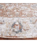 Safavieh Baltimore BAL852 Ivory / Rust 6'-7" X 6'-7" Round Area Rug