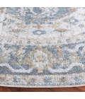 Safavieh Baltimore BAL854 Light Grey / Blue 6'-7" X 6'-7" Round Area Rug