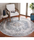 Safavieh Baltimore BAL854 Light Grey / Blue 6'-7" X 6'-7" Round Area Rug
