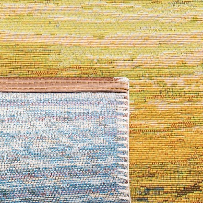 Safavieh Barbados BAR510 Blue / Gold 8'-0" x 10'-5" Rectangle Area Rug
