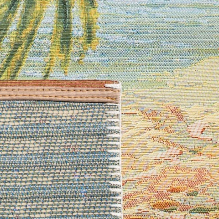 Safavieh Barbados BAR515 Gold / Blue 3'-3" X 5'-3" Rectangle Area Rug