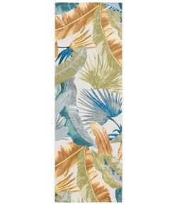 Safavieh Barbados BAR520 Gold / Green 2'-8" x 10'-5" Runner Area Rug