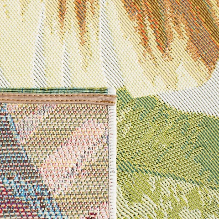 Safavieh Barbados BAR520 Gold / Green 2'-8" X 8' Runner Area Rug