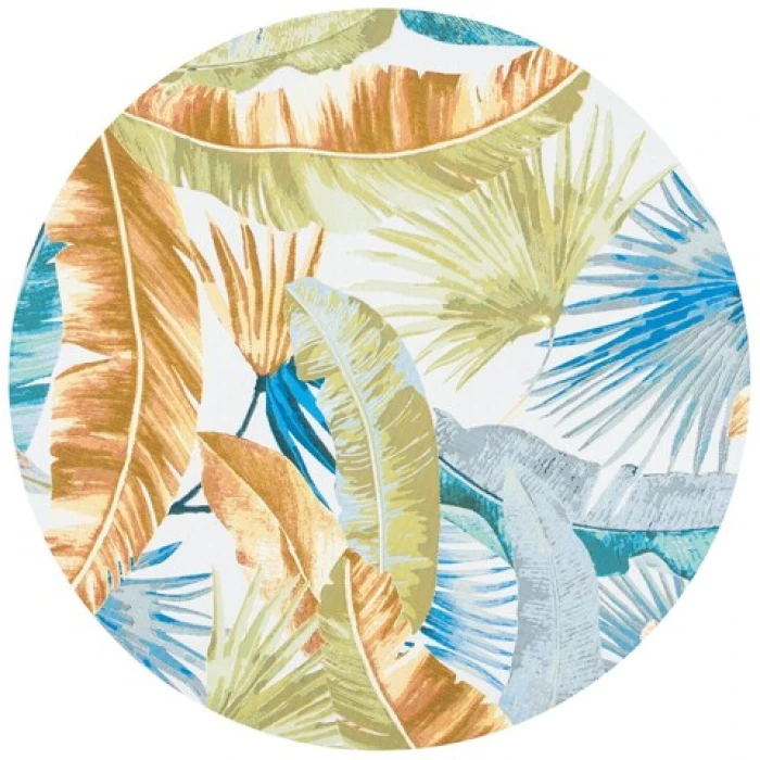 Safavieh Barbados BAR520 Gold / Green 8' X 8' Round Area Rug
