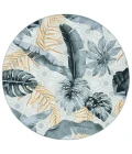Safavieh Barbados BAR524 Grey / Gold 8' X 8' Round Area Rug