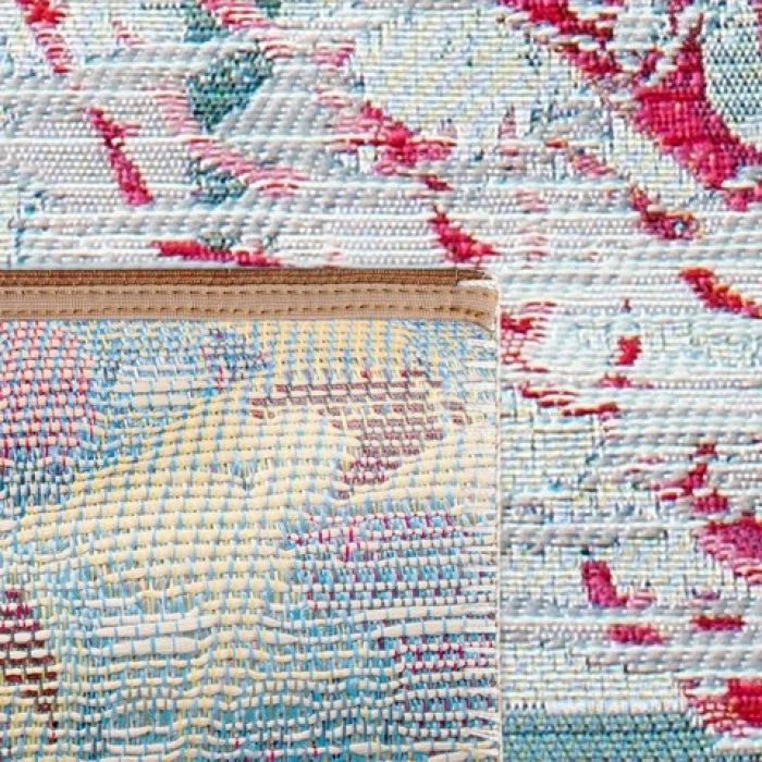 Safavieh Barbados BAR535 Teal / White 9'-10" x 12'-5" Rectangle Area Rug