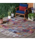 Safavieh Barbados BAR547 Grey Purple / Blue Gold 6'-6" X 6'-6" Round Area Rug