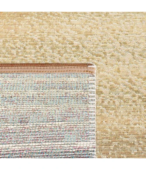 Safavieh Barbados BAR550 Gold / Blue 2'-8" x 10'-5" Runner Area Rug