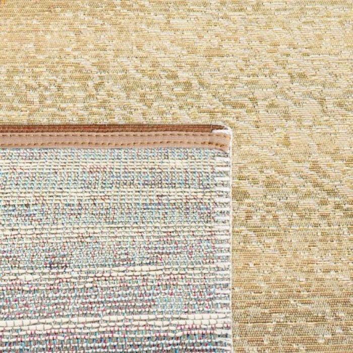Safavieh Barbados BAR550 Gold / Blue 2'-8" x 10'-5" Runner Area Rug