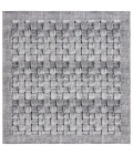 Safavieh Barbados BAR557 Black / Ivory 6'-6" x 6'-6"Square Square Area Rug