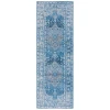 Safavieh Barbados BAR558 Blue / Ivory 2'-8" X 8' Runner Area Rug