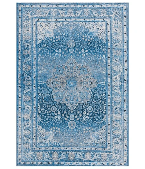 Safavieh Barbados BAR558 Blue / Ivory 8'-0" x 10'-5" Rectangle Area Rug