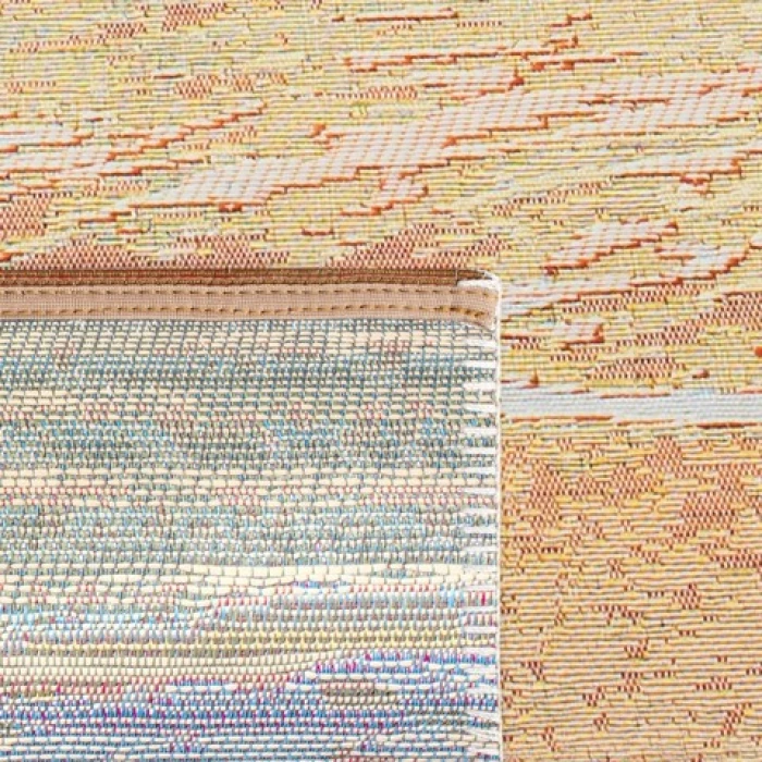 Safavieh Barbados BAR560 Gold / Blue 2'-8" X 8' Runner Area Rug