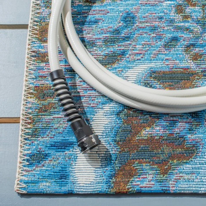 Safavieh Barbados BAR581 Gold / Blue 5'-3" X 7'-6" Rectangle Area Rug