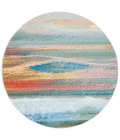 Safavieh Barbados BAR585 Light Blue / Pink 6'-6" X 6'-6" Round Area Rug