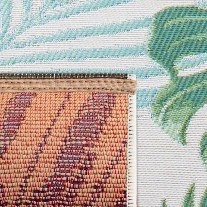 Safavieh Barbados BAR592 Green / Teal 8'-0" x 10'-5" Rectangle Area Rug
