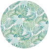 Safavieh Barbados BAR592 Green / Teal 6'-6" X 6'-6" Round Area Rug