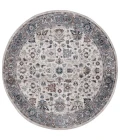 Safavieh Bayside BAY100 Grey / Blue 6'-7" X 6'-7" Round Area Rug