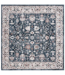 Safavieh Bayside BAY100 Blue / Grey 6'-7" X 6'-7" Square Area Rug