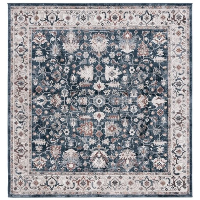 Safavieh Bayside BAY100 Blue / Grey 6'-7" X 6'-7" Square Area Rug
