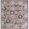 Safavieh Bayside BAY102 Blue / Red 6'-7" X 6'-7" Square Area Rug