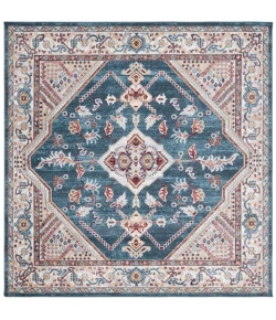Safavieh Bayside BAY104 Blue / Grey 6'-7" X 6'-7" Square Area Rug