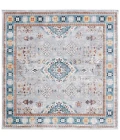 Safavieh Bayside BAY106 Light Grey / Blue 6'-7" X 6'-7" Square Area Rug