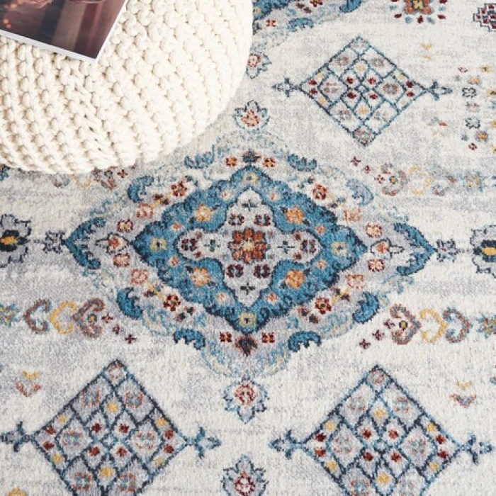 Safavieh Bayside BAY106 Grey / Blue 5'-3" X 7'-6" Rectangle Area Rug