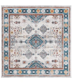Safavieh Bayside BAY106 Grey / Blue 6'-7" X 6'-7" Square Area Rug