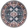 Safavieh Bayside BAY106 Blue / Red 6'-7" X 6'-7" Round Area Rug