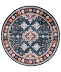 Safavieh Bayside BAY106 Blue / Red 6'-7" X 6'-7" Round Area Rug