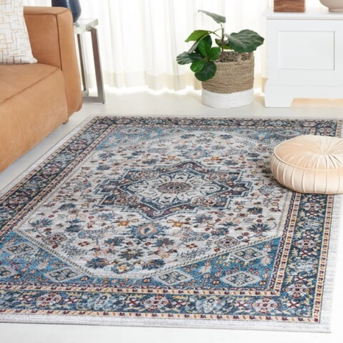 Safavieh Bayside BAY110 Blue / Grey 4' X 6' Rectangle Area Rug