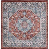 Safavieh Bayside BAY110 Red / Blue 6'-7" X 6'-7" Square Area Rug