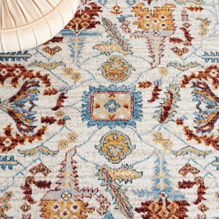 Safavieh Bayside BAY112 Beige / Blue 5'-3" X 7'-6" Rectangle Area Rug