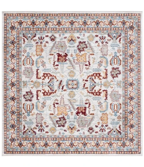 Safavieh Bayside BAY112 Beige / Blue 6'-7" X 6'-7" Square Area Rug