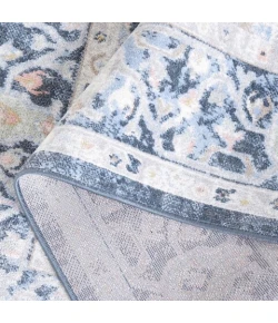 Safavieh Bayside BAY114 Blue / Ivory 6'-7" X 6'-7" Round Area Rug