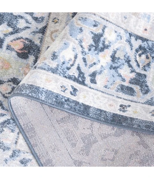 Safavieh Bayside BAY114 Blue / Ivory 6'-7" X 6'-7" Square Area Rug