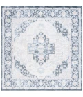 Safavieh Bayside BAY114 Blue / Ivory 6'-7" X 6'-7" Square Area Rug