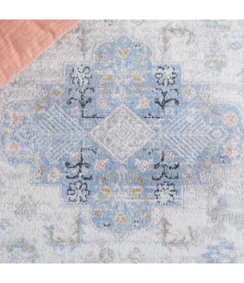 Safavieh Bayside BAY116 Grey / Blue 4' X 6' Rectangle Area Rug