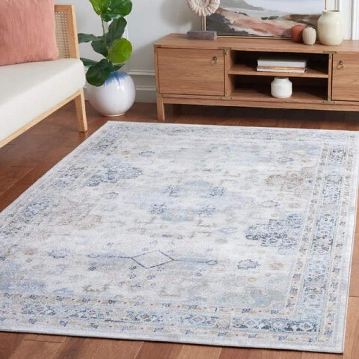 Safavieh Bayside BAY116 Grey / Blue 5'-3" X 7'-6" Rectangle Area Rug