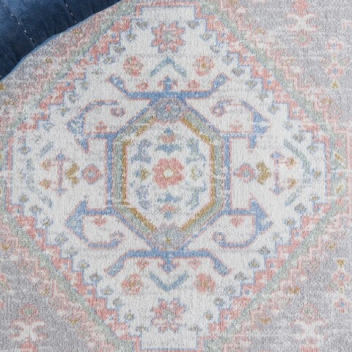 Safavieh Bayside BAY118 Ivory / Blue Pink 4' X 6' Rectangle Area Rug
