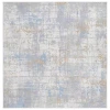 Safavieh Bayside BAY122 Grey / Ivory Blue 6'-7" X 6'-7" Square Area Rug