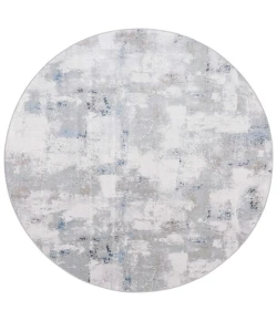 Safavieh Bayside BAY124 Blue / Grey 6'-7" X 6'-7" Round Area Rug