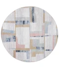 Safavieh Bayside BAY126 Ivory / Blue Rust 6'-7" X 6'-7" Round Area Rug