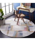 Safavieh Bayside BAY126 Ivory / Blue Rust 6'-7" X 6'-7" Round Area Rug