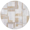 Safavieh Bayside BAY126 Ivory / Grey Gold 6'-7" X 6'-7" Round Area Rug