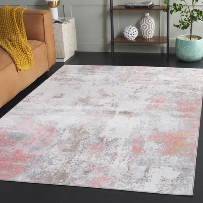 Safavieh Bayside BAY128 Ivory / Grey Pink 9' X 12' Rectangle Area Rug