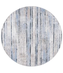 Safavieh Bayside BAY130 Blue / Gold 6'-7" X 6'-7" Round Area Rug