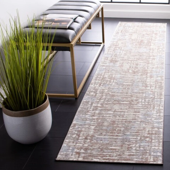 Safavieh Bayside BAY132 Beige / Ivory 2'-2" X 8' Runner Area Rug