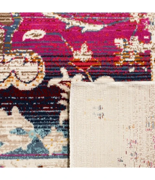 Safavieh Baldwin BDN193 Cream / Fuchsia 10' X 14' Rectangle Area Rug